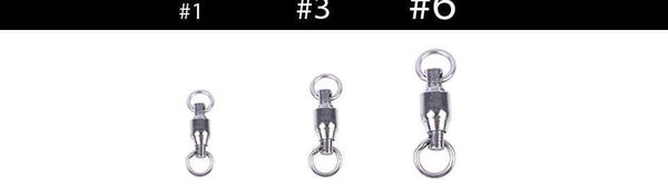 Planet Gates China / 1 20Pieces #1-6 Ball Bearing Swivel with Solid Ring Fishing Swivel Rolling Swivel Connector Stainless Steel tools