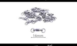 Planet Gates China / 1 20Pieces #1-6 Ball Bearing Swivel with Solid Ring Fishing Swivel Rolling Swivel Connector Stainless Steel tools