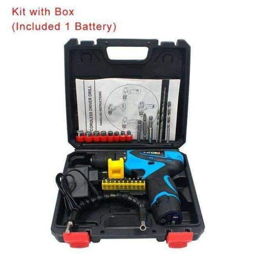 Planet Gates China / 1 battery kit EIDEVO 12V Electric Drill Lithium Battery Cordless Drill Power Tools Electric Screwdriver Mini Drill with Box Electric Drill