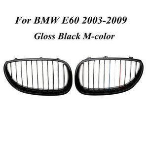 Planet Gates China 1 / Gloss Black M Car Front Sport Grill Kidney Grilles Grill For BMW 5 Series M5 E60/E61 2003 2004 2005 2006 2007 2008 2009 2010  Gloss Black