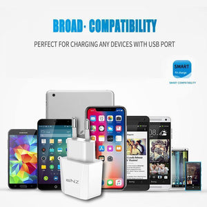 Planet Gates China / 1 Port EU Charger ZNP 2 Ports USB Charger For iPhone X 8 7 iPad Fast Wall Charger EU Adapter For Samsung S9 Xiaomi Mi 8 Mobile Phone Charger