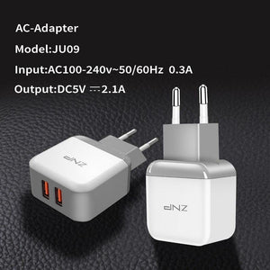 Planet Gates China / 1 Ports Charger ZNP Dual 2 USB Charger For Honor 10 9 lite Mobile Phone EU Charger Plug Travel Wall Charger Adapter For One Plus 6 5T 5 Charger