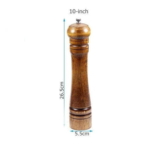 Planet Gates China / 10 inch Salt and Pepper Mills, Solid Wood Pepper Mill with Strong Adjustable Ceramic Grinder  5" 8" 10" - Kitchen Tools by Leeseph