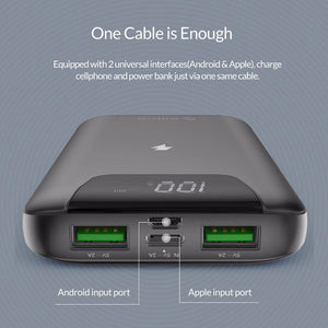 Planet Gates China / 10000mAh ORICO 10000 mAh Power Bank Wireless Charging Powerbank External Battery Power-bank With LED Display for Mobile Phone Tablets