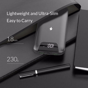 Planet Gates China / 10000mAh ORICO 10000 mAh Power Bank Wireless Charging Powerbank External Battery Power-bank With LED Display for Mobile Phone Tablets