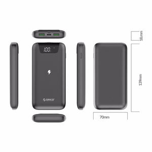 Planet Gates China / 10000mAh ORICO 10000 mAh Power Bank Wireless Charging Powerbank External Battery Power-bank With LED Display for Mobile Phone Tablets