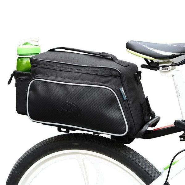 Planet Gates China 10L Roswheel Bicycle Trunk Pannier Bike Rear Carrier Bag Tear-resistant Black Seat Bag Cycling Pouch Handle Bag