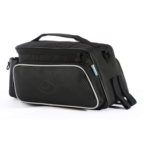 Planet Gates China 10L Roswheel Bicycle Trunk Pannier Bike Rear Carrier Bag Tear-resistant Black Seat Bag Cycling Pouch Handle Bag