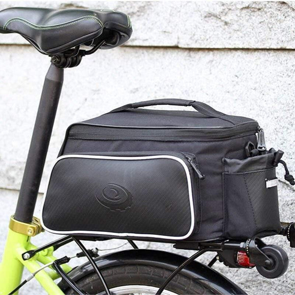 Planet Gates China 10L Roswheel Bicycle Trunk Pannier Bike Rear Carrier Bag Tear-resistant Black Seat Bag Cycling Pouch Handle Bag