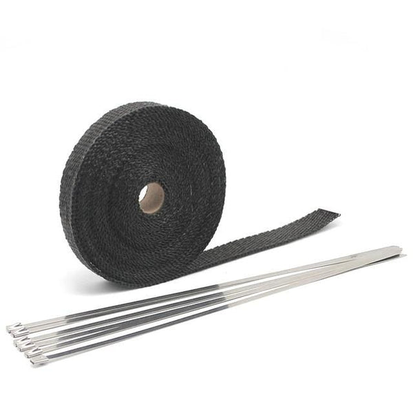 Planet Gates China / 10m black ZSDTRP 5/10/15M Car Moto Heat Shield Wrap Turbo Exhaust Heat Tape Wrap Pipe Wrap Shields Manifold Header Insulation Cloth Roll