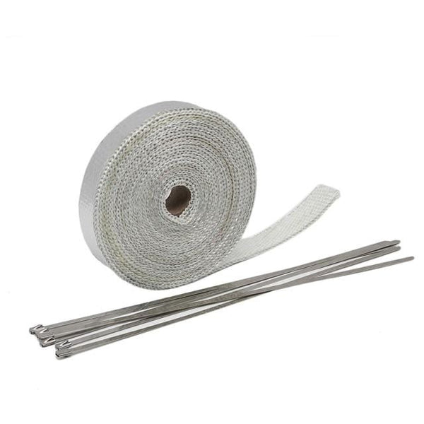 Planet Gates China / 10m silver ZSDTRP 5/10/15M Car Moto Heat Shield Wrap Turbo Exhaust Heat Tape Wrap Pipe Wrap Shields Manifold Header Insulation Cloth Roll