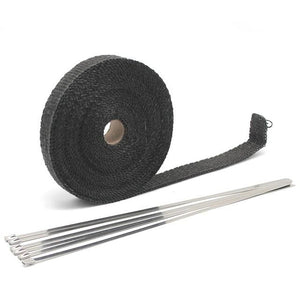 Planet Gates China / 15m black ZSDTRP 5/10/15M Car Moto Heat Shield Wrap Turbo Exhaust Heat Tape Wrap Pipe Wrap Shields Manifold Header Insulation Cloth Roll