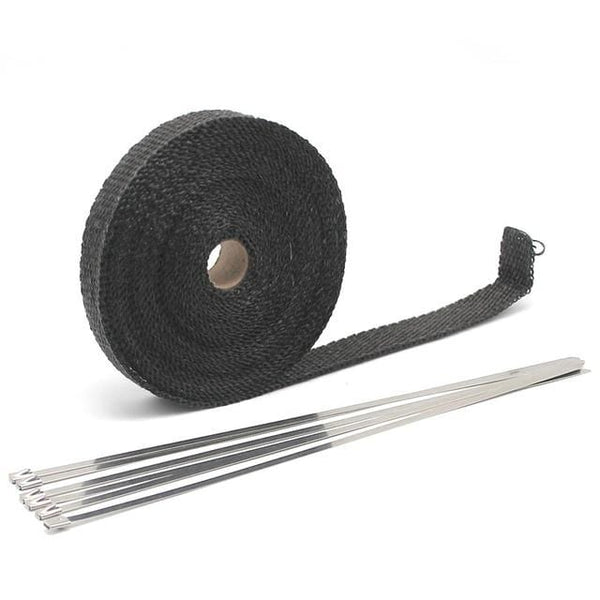 Planet Gates China / 15m black ZSDTRP 5/10/15M Car Moto Heat Shield Wrap Turbo Exhaust Heat Tape Wrap Pipe Wrap Shields Manifold Header Insulation Cloth Roll