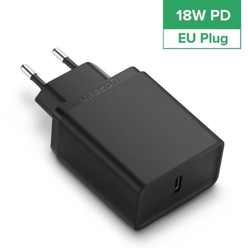 Planet Gates China / 18W PD Charger Ugreen  18W USB Charger Quick Charge 3.0 Mobile Phone Charger for iPhone Fast QC 3.0 PD Charger for Huawei Samsung Galaxy S9+