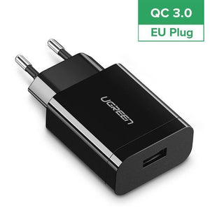 Planet Gates China / 18W Quick 3.0 Ugreen  18W USB Charger Quick Charge 3.0 Mobile Phone Charger for iPhone Fast QC 3.0 PD Charger for Huawei Samsung Galaxy S9+