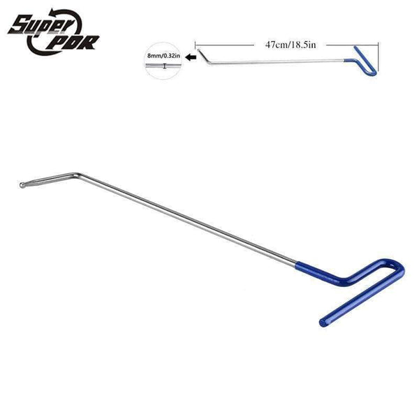 Planet Gates China / 1pcs blue pdr hook PDR tools 1 pcs blue color PDR Rods Hooks 47cm length 8mm diameter Car Crowbar auto body Dent repair tools