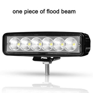 Planet Gates China / 1Pcs Flood Beam 1/2Pcs 6 inch 18W LED Work Light Flood Beam Spotlight Truck Light For Jeep Motorcycles Offroad 4x4 ATV 4WD SUV UAZ Car Fog Light