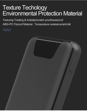 Planet Gates China / 2.4ABlack2 ROCK Mini Power Bank 10000mAh Dual USB Ports External Battery Powerbank with Digital Display for iphone XS Xiaomi PoverBank