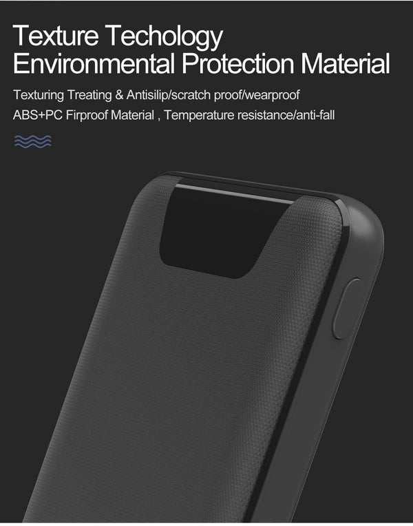 Planet Gates China / 2.4ABlack2 ROCK Mini Power Bank 10000mAh Dual USB Ports External Battery Powerbank with Digital Display for iphone XS Xiaomi PoverBank