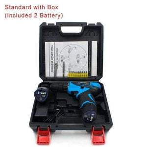 Planet Gates China / 2 battery Standard EIDEVO 12V Electric Drill Lithium Battery Cordless Drill Power Tools Electric Screwdriver Mini Drill with Box Electric Drill