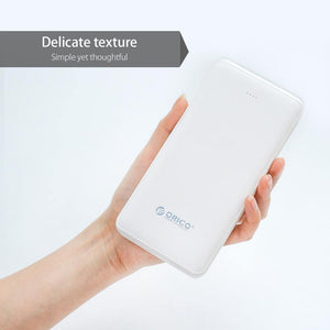 Planet Gates China / 20000mAh White ORICO 20000mAh 3 USB Power Bank 5V/2A*2+5V1A*1 External Battery Mobile Backup Bank Charger with Flashlight Universal White