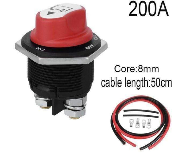 Planet Gates China / 200A add 8mm cable 50A 100A 200A Battery Isolator Cut Out Off Kill Switch Kit Car Race Rally Switch for motorcycle/car/boart