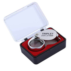 Planet Gates China / 20x-21mm silver Metal Jewelry Magnifying Glass Jewelers Eye Tool Jewellery Folding Loupe Glass Lens Magnifying Triplet Glass Jewelry Diamond