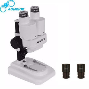 Planet Gates China / 20X and 40X / White Binocular Stereo Microscope 20X/40X Above LED Lights PCB Solder Tool Mobile Phone Repair