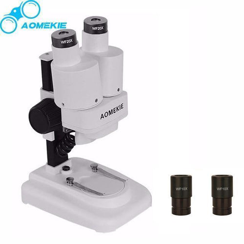 Planet Gates China / 20X and 40X / White Binocular Stereo Microscope 20X/40X Above LED Lights PCB Solder Tool Mobile Phone Repair