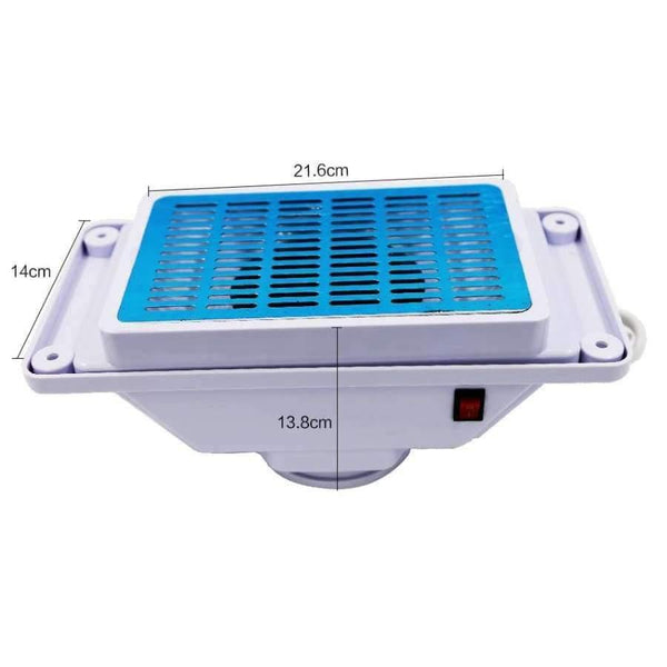 Planet Gates China / 25w 220V EU Plug Nail Dust Collector Nail Art Nails Manicure Machine Manicure Tools Equipment Nail Art Vacuum Cleaner Machine Manicure EU/US plug