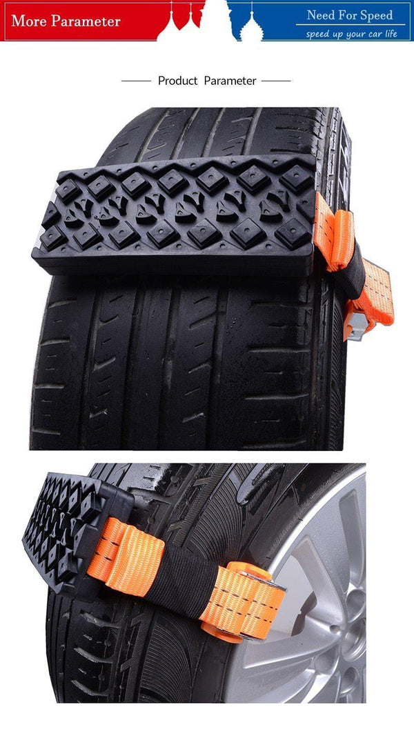 Planet Gates China 2pcs Car Snow Chains Rubber Snow Chains Universal Car Suit Tyre Winter Roadway Safety Auto Tire Chains Snow Climbing Mud Ground
