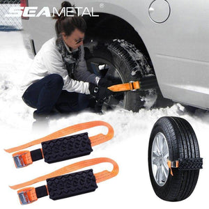 Planet Gates China 2pcs Car Snow Chains Rubber Snow Chains Universal Car Suit Tyre Winter Roadway Safety Auto Tire Chains Snow Climbing Mud Ground
