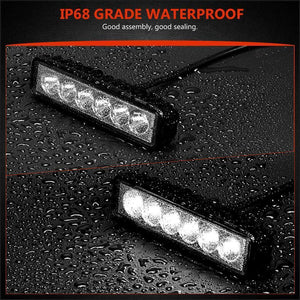 Planet Gates China / 2Pcs Double Color 1/2Pcs 6 inch 18W LED Work Light Flood Beam Spotlight Truck Light For Jeep Motorcycles Offroad 4x4 ATV 4WD SUV UAZ Car Fog Light
