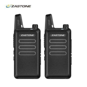 2Pcs/lot Zastone ZT-X6 UHF 400-470 MHz Black handheld Communication Equipment Mini Radio Set Portable Small Walkie Talkie X6