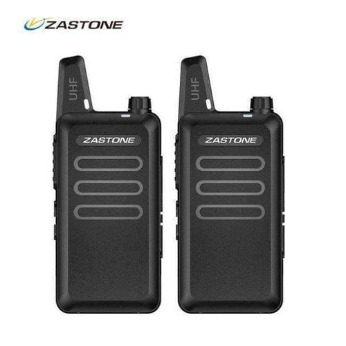 2Pcs/lot Zastone ZT-X6 UHF 400-470 MHz Black handheld Communication Equipment Mini Radio Set Portable Small Walkie Talkie X6