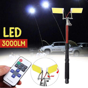 Planet Gates China 3.75M 12V Telescopic LED Fishing Rod Outdoor Lantern Remote Control Camping Lamp Light for Road Trip Self-drive Travelling
