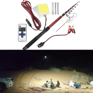 Planet Gates China 3.75M 12V Telescopic LED Fishing Rod Outdoor Lantern Remote Control Camping Lamp Light for Road Trip Self-drive Travelling