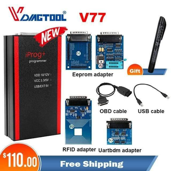 Planet Gates China / 4 adapter Iprog+ Key Programmer Support IMMO + Mileage Correction + Airbag Reset Iprog Pro Till 2019 Replace Carprog/Digiprog/Tango
