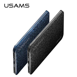 Planet Gates China / 5000mah Black Power bank USAMS Mosaic Ultra Slim 5000mAh Powerbank for iPhone Mobile Phone