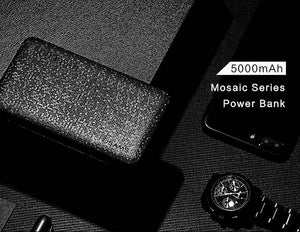 Planet Gates China / 5000mah Black Power bank USAMS Mosaic Ultra Slim 5000mAh Powerbank for iPhone Mobile Phone