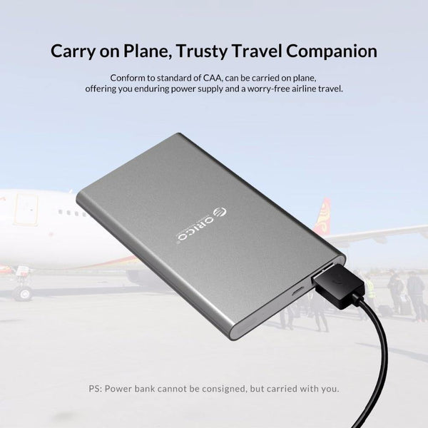 Planet Gates China / 5000mAh ORICO Quick Charge Power Bank 5000mAh USB LED Powerbank External Battery Charger For Mobile Phones Tablets Poverbank for Xiaomi