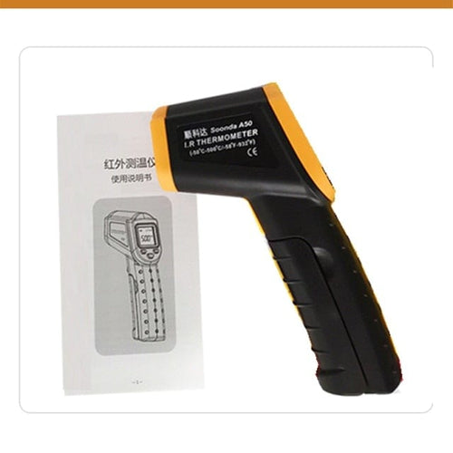 Planet Gates China / 500C-No Box 500C Digital Non-Contact Infrared Thermometer Laser Pyrometer For Boiler Home Oven Confectionery Bath Water BBQ Temperature Mete