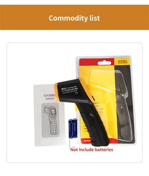 Planet Gates China / 500C-With Box 500C Digital Non-Contact Infrared Thermometer Laser Pyrometer For Boiler Home Oven Confectionery Bath Water BBQ Temperature Mete