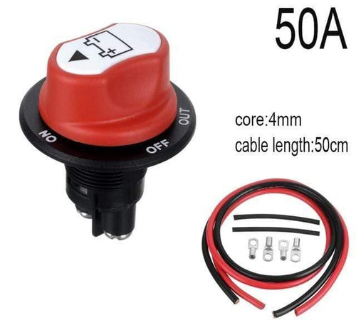 Planet Gates China / 50A add 4mm cable 50A 100A 200A Battery Isolator Cut Out Off Kill Switch Kit Car Race Rally Switch for motorcycle/car/boart