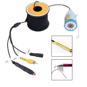 Planet Gates China / 50M-No DVR Fish Finder 15/30/50M DVR 1000TVL Underwater Hunting Video Camera for fishing 7"Monitor 24 Controllable LEDs