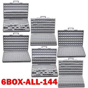 Planet Gates China / 6BOX-ALL-144 SMD storage SMT resistor capacitor Electronics Storage Cases & Organizers transparent toolbox storage box plastic BOXALL