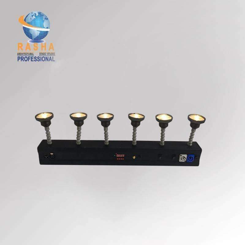 Planet Gates China 6X Pack Bullet 10W Zoom Warmwhite Battery Powered WIFI Easy LED Pinspot Light With IR Remote Control Magnetic For Wedding Party