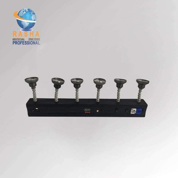 Planet Gates China 6X Pack Bullet 10W Zoom Warmwhite Battery Powered WIFI Easy LED Pinspot Light With IR Remote Control Magnetic For Wedding Party