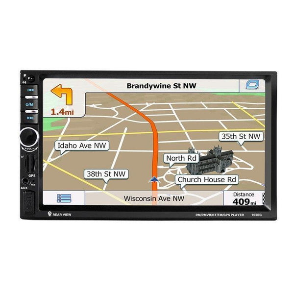 Planet Gates China / 8G card with camera Car Audio Autoradio 2 Din GPS Navigation 7 inch LCD Touch Screen Auto Radio Stereo Bluetooth Car Multimedia Player 2din