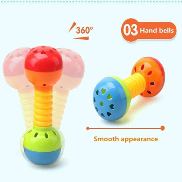Planet Gates China 9pcs Newborn baby toy hand bell combination gift box bottle rattles bells big bottle baby wrist teeth bite bell toys Kids  toys